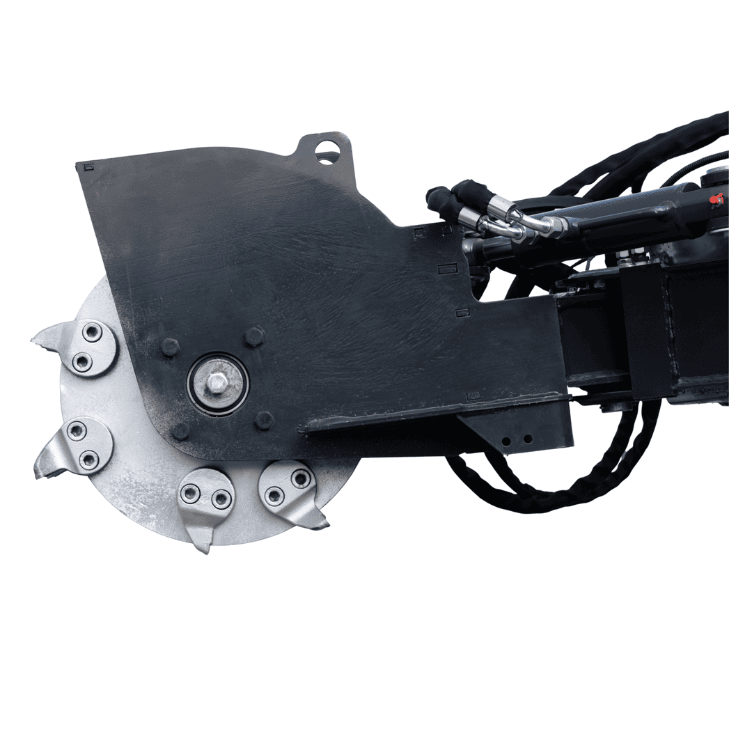 Top Compact & Mini Excavator Diggers- TYPHON Machinery Hydraulic Swing Stump Grinder Attachment for TYPHON STOMP X1300 & STOMP 509 Mini Skid Steers - Image 7