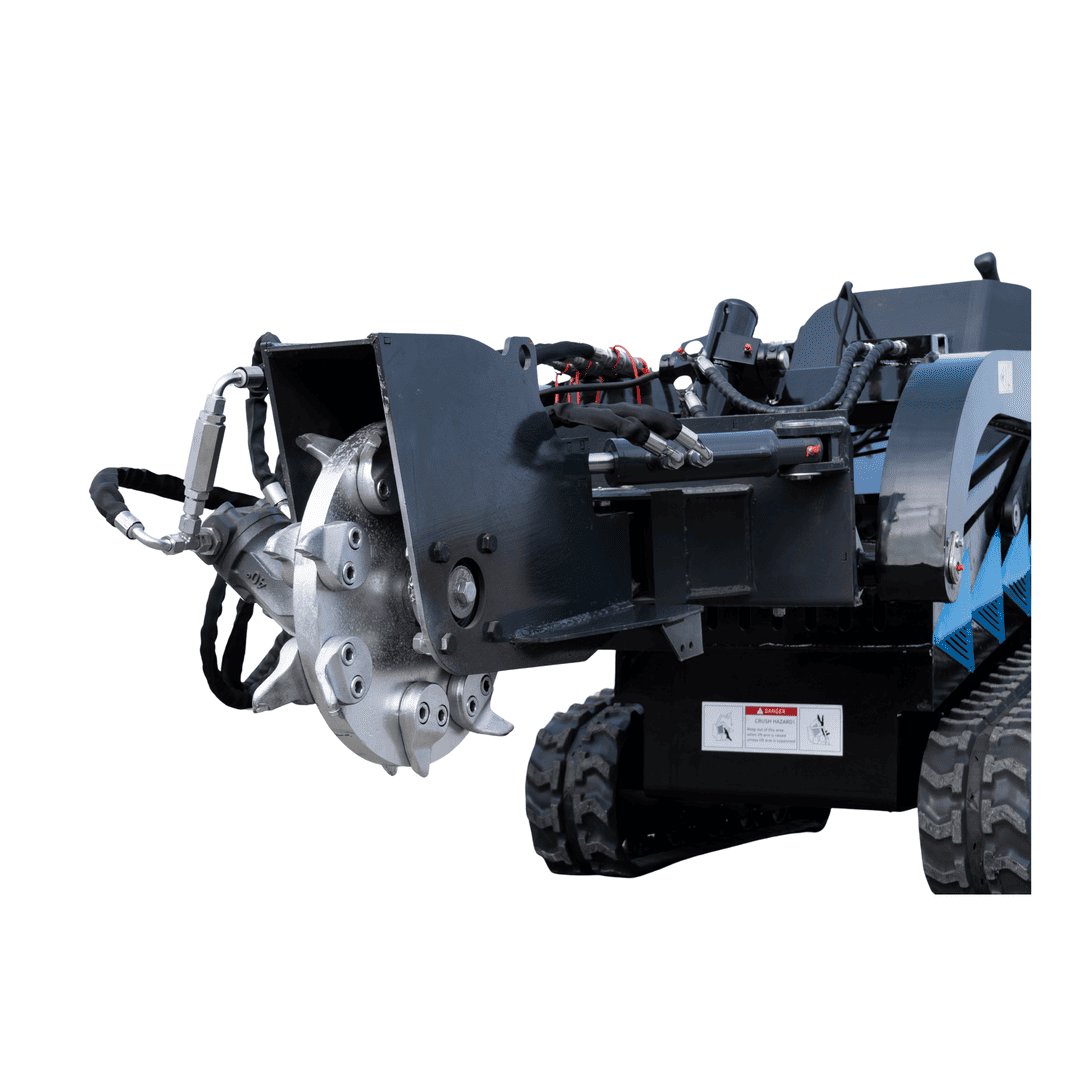 Top Compact & Mini Excavator Diggers- TYPHON Machinery Hydraulic Swing Stump Grinder Attachment for TYPHON STOMP X1300 & STOMP 509 Mini Skid Steers - Image 4