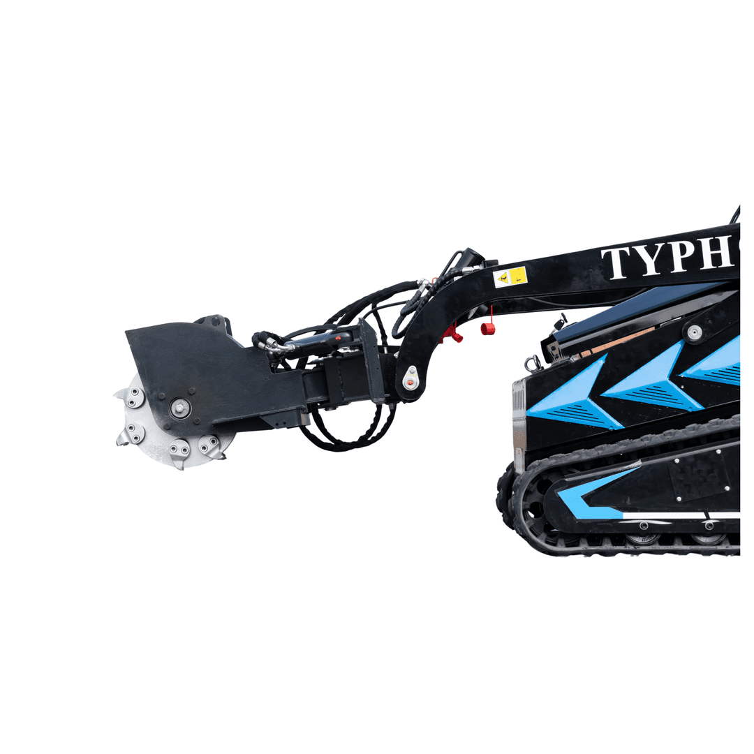 Top Compact & Mini Excavator Diggers- TYPHON Machinery Hydraulic Swing Stump Grinder Attachment for TYPHON STOMP X1300 & STOMP 509 Mini Skid Steers - Image 2