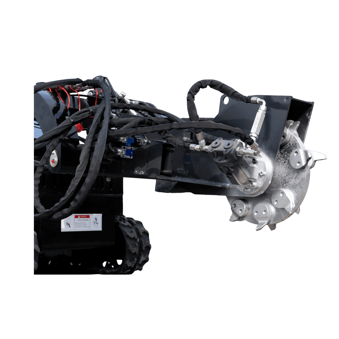 Top Compact & Mini Excavator Diggers- TYPHON Machinery Hydraulic Swing Stump Grinder Attachment for TYPHON STOMP X1300 & STOMP 509 Mini Skid Steers - Image 12