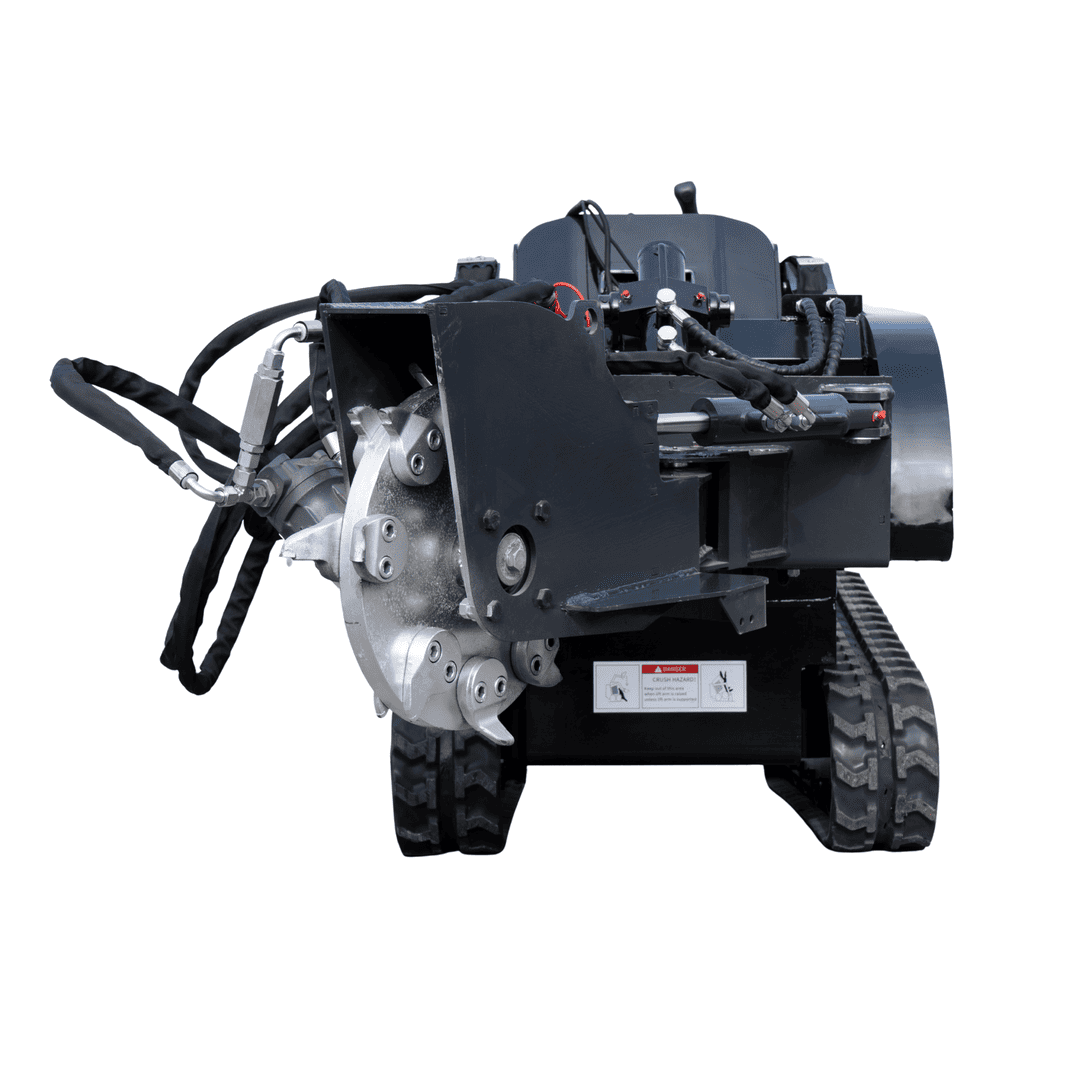 Top Compact & Mini Excavator Diggers- TYPHON Machinery Hydraulic Swing Stump Grinder Attachment for TYPHON STOMP X1300 & STOMP 509 Mini Skid Steers - Image 9