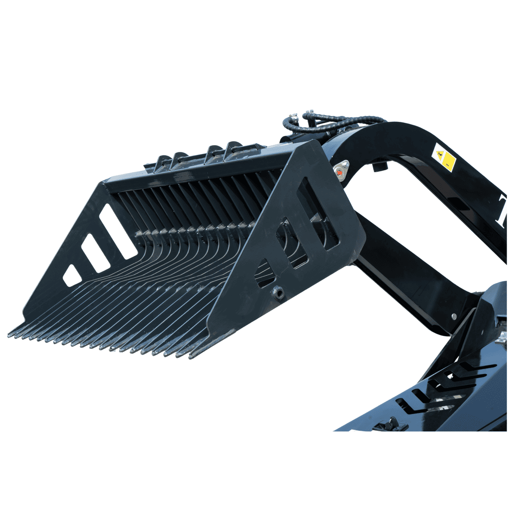 Top Compact & Mini Excavator Diggers- TYPHON Machinery Landscaping Skeleton Rock Bucket for TYPHON STOMP X1300 & STOMP 509 Mini Skid Steers - Image 2