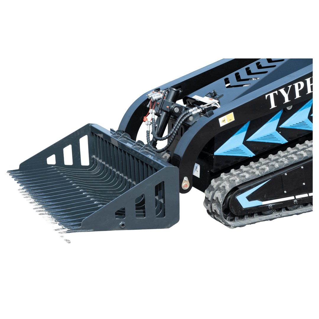 Top Compact & Mini Excavator Diggers- TYPHON Machinery Landscaping Skeleton Rock Bucket for TYPHON STOMP X1300 & STOMP 509 Mini Skid Steers - Image 11