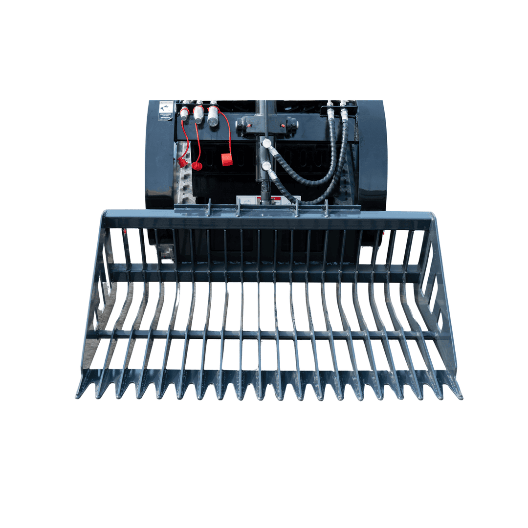 Top Compact & Mini Excavator Diggers- TYPHON Machinery Landscaping Skeleton Rock Bucket for TYPHON STOMP X1300 & STOMP 509 Mini Skid Steers - Image 4