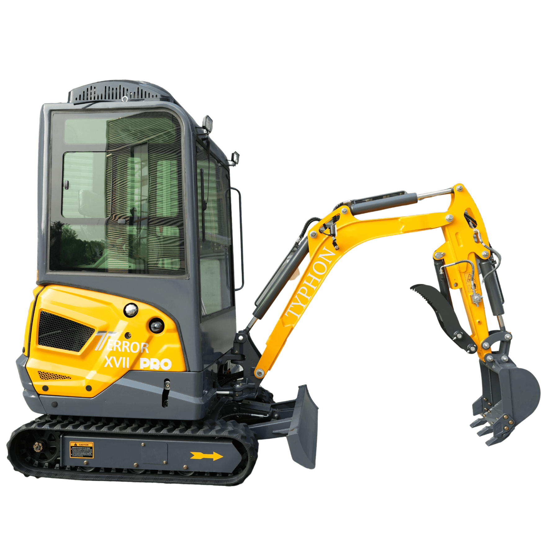 Top Compact & Mini Excavator Diggers- TYPHON Machinery TYPHON TERROR XVII PRO Prestige Edition Mini Excavator