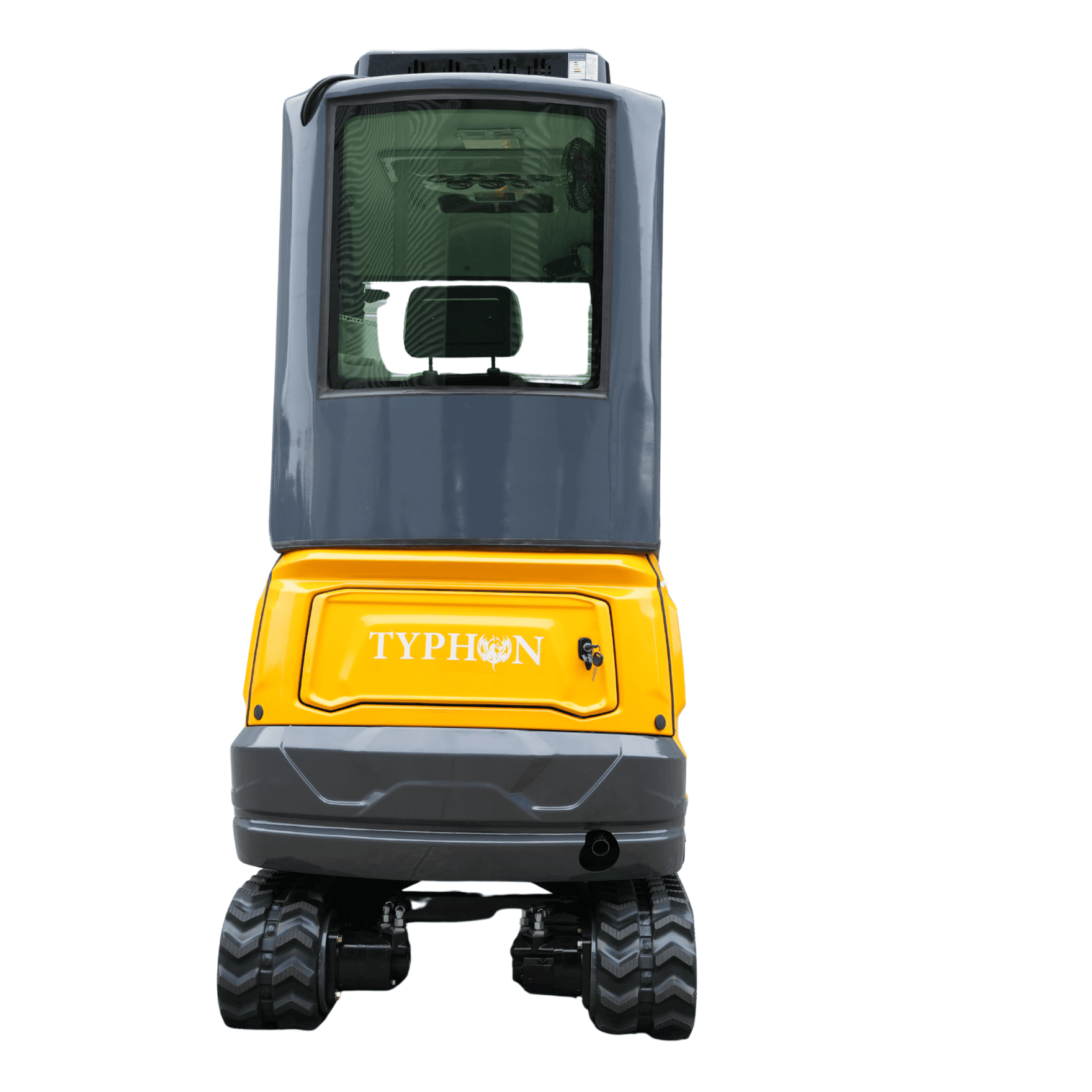 Top Compact & Mini Excavator Diggers- TYPHON Machinery TYPHON TERROR XVII PRO Prestige Edition Mini Excavator 4000LB Kubota D902 Diesel, Enclosed Cab with AC/Heat, Hydraulic Thumb - Image 14