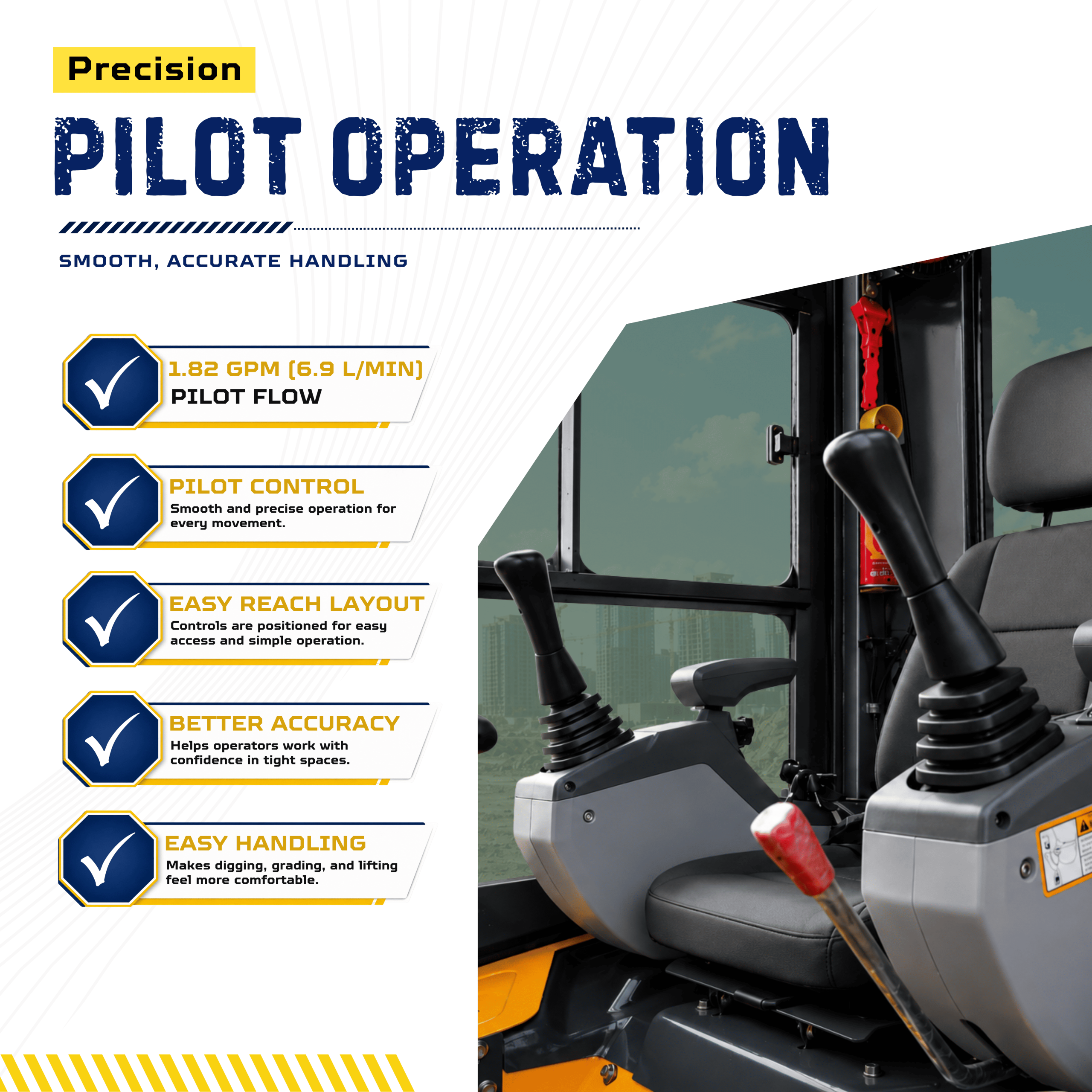 Top Compact & Mini Excavator Diggers- TYPHON Machinery TYPHON TERROR XVII PRO Prestige Edition Mini Excavator 4000LB Kubota D902 Diesel, Enclosed Cab with AC/Heat, Hydraulic Thumb - Image 5