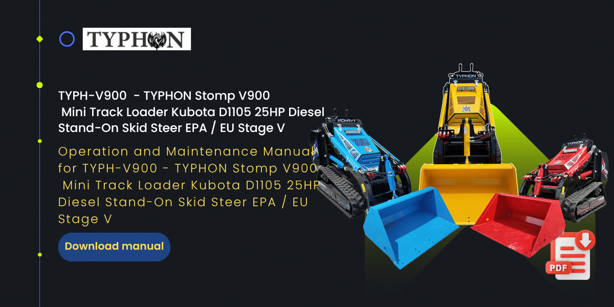 Top Compact & Mini Excavator Diggers- TYPHON Machinery