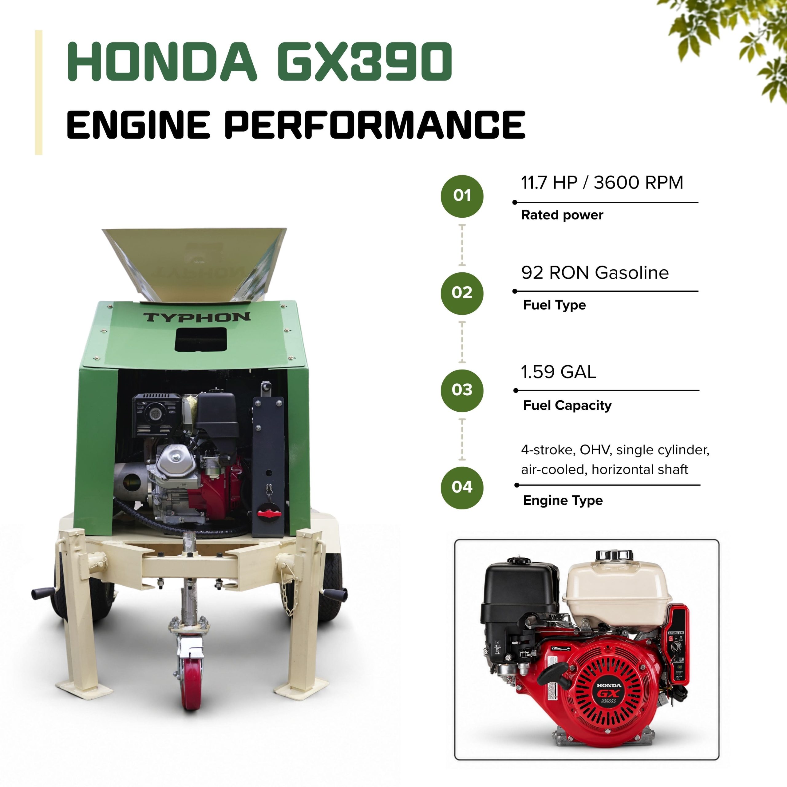 Top Compact & Mini Excavator Diggers- TYPHON Machinery TYPHON STONEKRUSHER K1 Compact Rock Crusher 11.7 HP Honda GX390 Towable Jaw Crusher Konstructz Series - Image 4