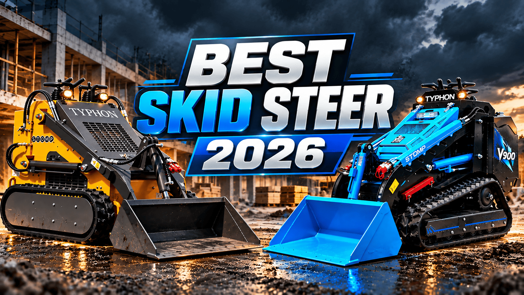 Top Compact & Mini Excavator Diggers- TYPHON Machinery Best Skid Steer 2026