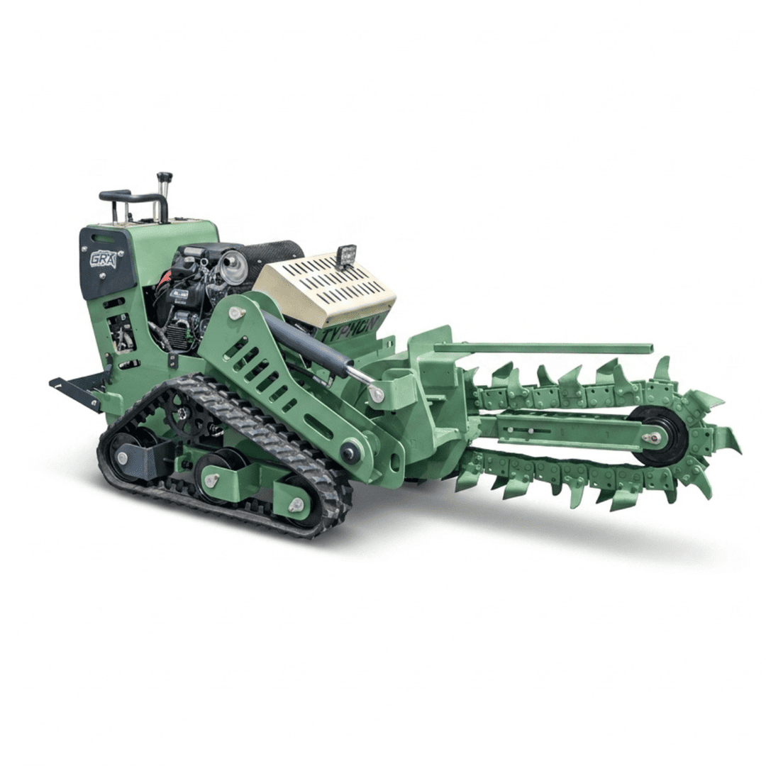 Top Compact & Mini Excavator Diggers- TYPHON Machinery TYPHON GroundRipper GRX1 Compact Track Trencher Konstructz Series w/ Honda GX690 22.1HP Engine - Image 14