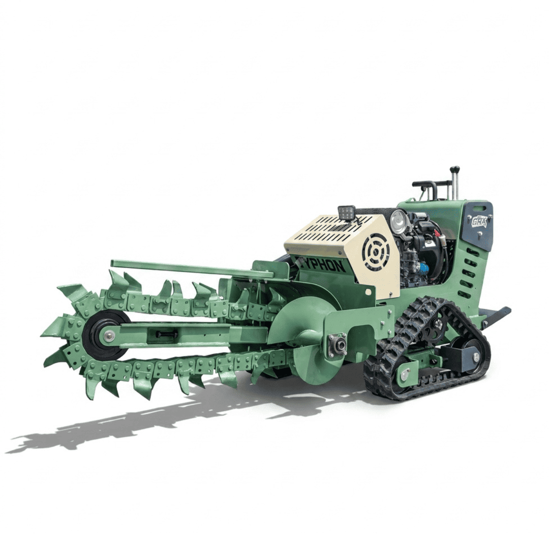 Top Compact & Mini Excavator Diggers- TYPHON Machinery TYPHON GroundRipper GRX1 Compact Track Trencher Konstructz Series w/ Honda GX690 22.1HP Engine - Image 23