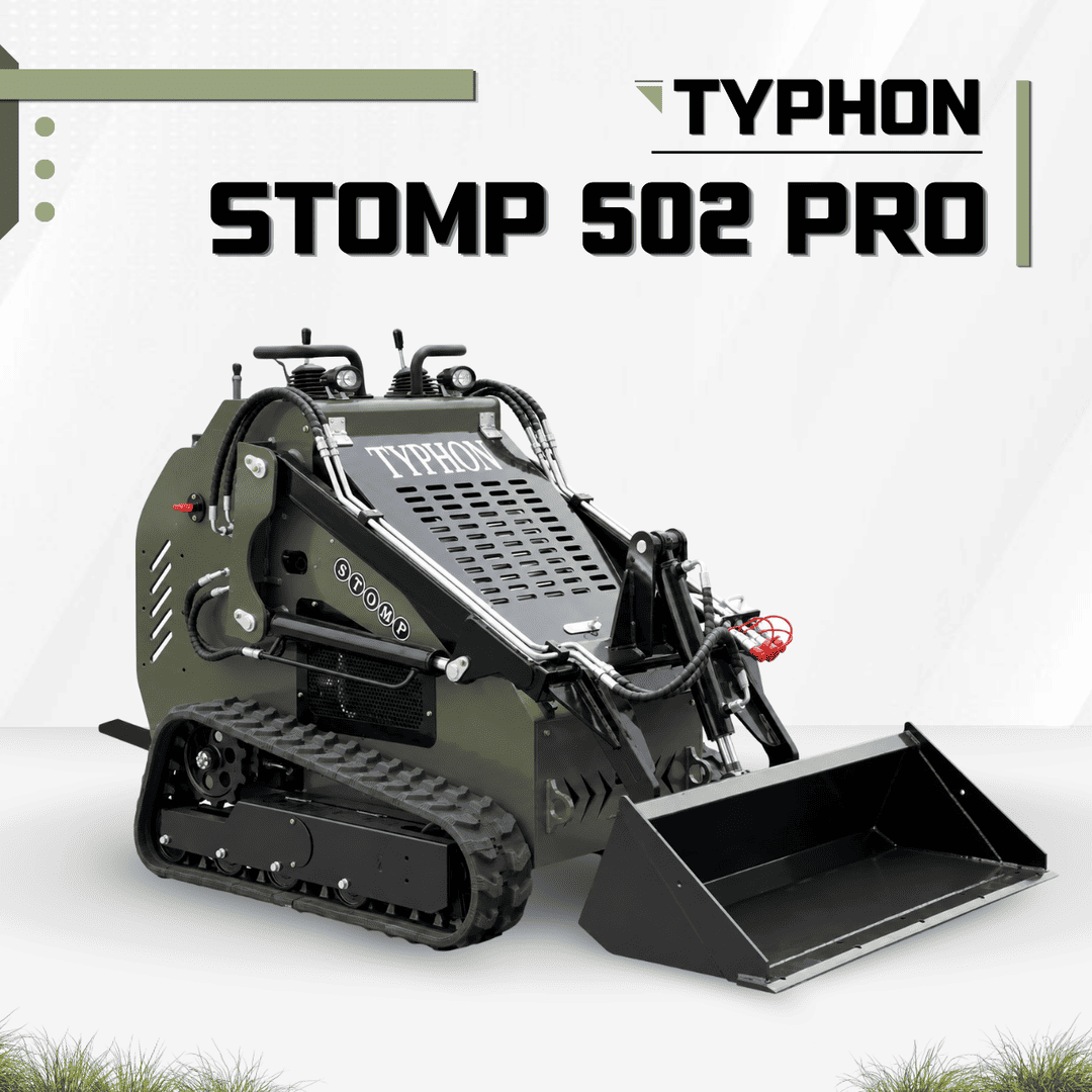 Top Compact & Mini Excavator Diggers- TYPHON Machinery TYPHON STOMP 502 PRO Mini Skid Steer Loader - 22.1HP Honda GX690 V-Twin, Air-Cooled, 3-pump, 3-valve - Image 10