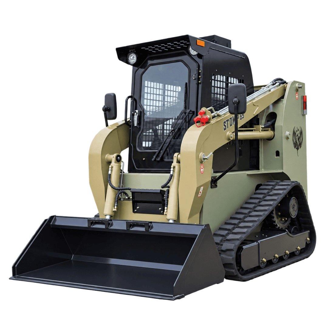 Top Compact & Mini Excavator Diggers- TYPHON Machinery TYPHON STOMP 65 PROPACT Series - 9,000 lbs 74 HP Skid Steer Loader, Cummins 4-Cylinder Diesel USA Engine, High-Flow Hydraulics & AC/Heater Cab - Image 13