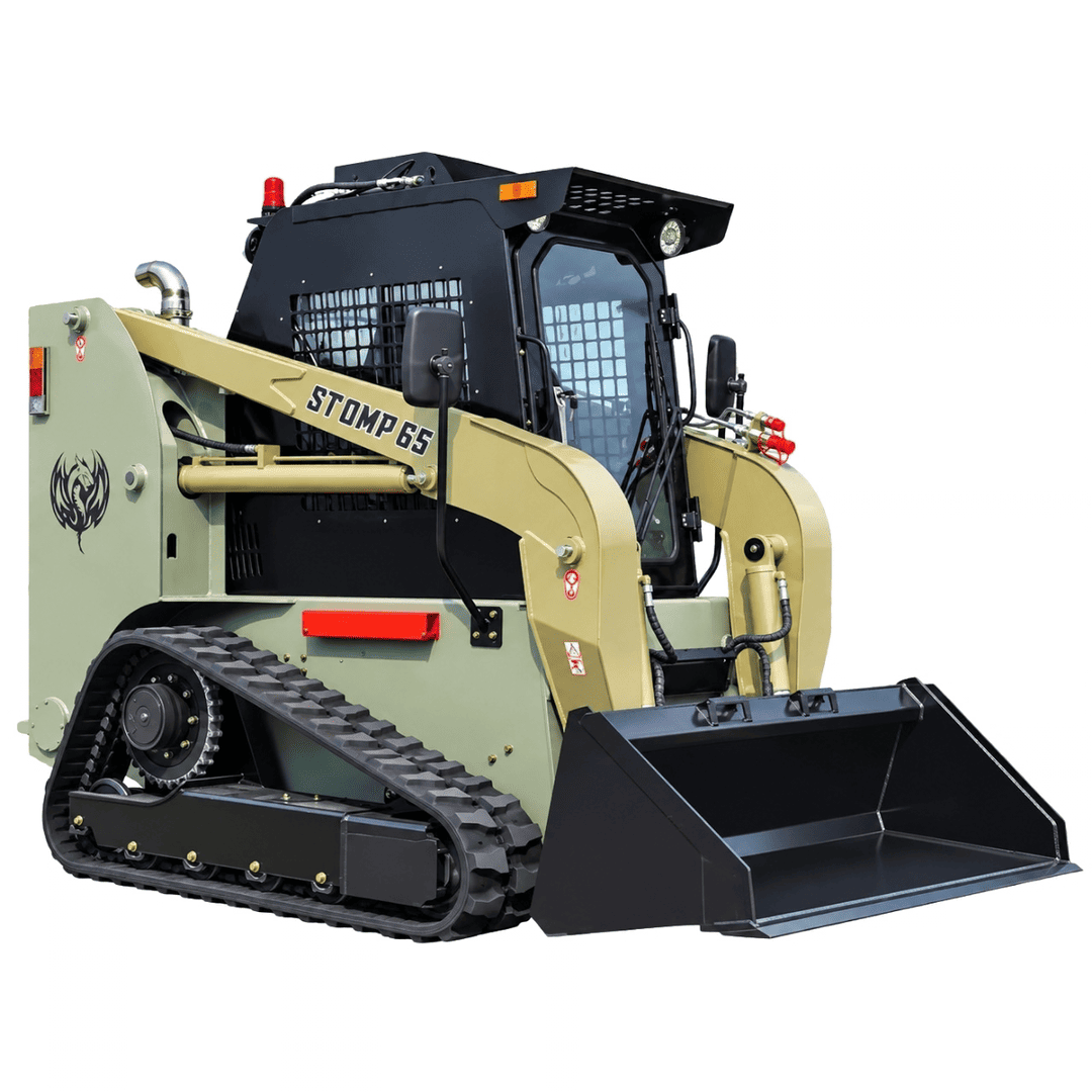Top Compact & Mini Excavator Diggers- TYPHON Machinery TYPHON STOMP 65 PROPACT Series - 9,000 lbs 74 HP Skid Steer Loader, Cummins 4-Cylinder Diesel USA Engine, High-Flow Hydraulics & AC/Heater Cab - Image 8