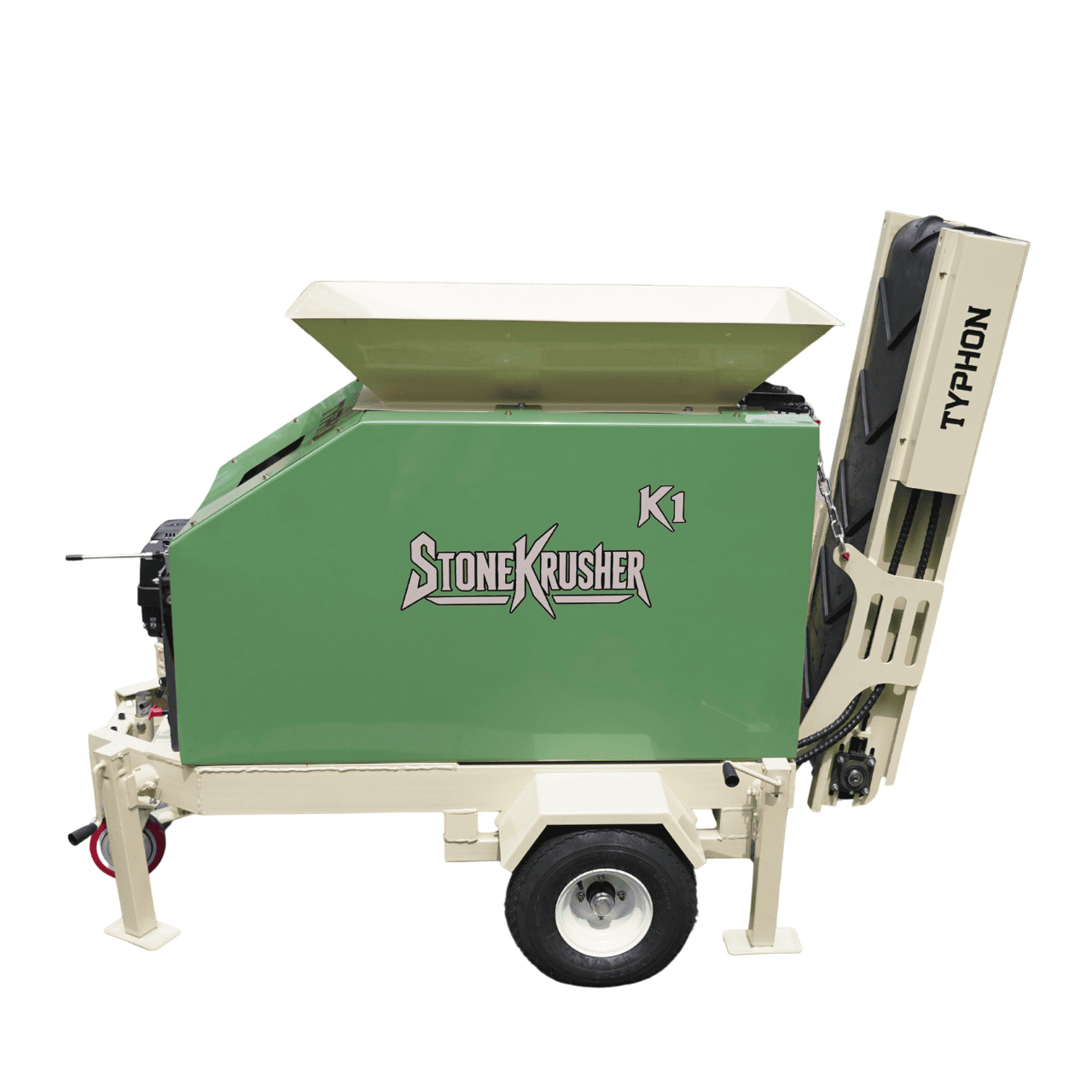 Top Compact & Mini Excavator Diggers- TYPHON Machinery TYPHON STONEKRUSHER K1 Compact Rock Crusher 11.7 HP Honda GX390 Towable Jaw Crusher Konstructz Series - Image 12