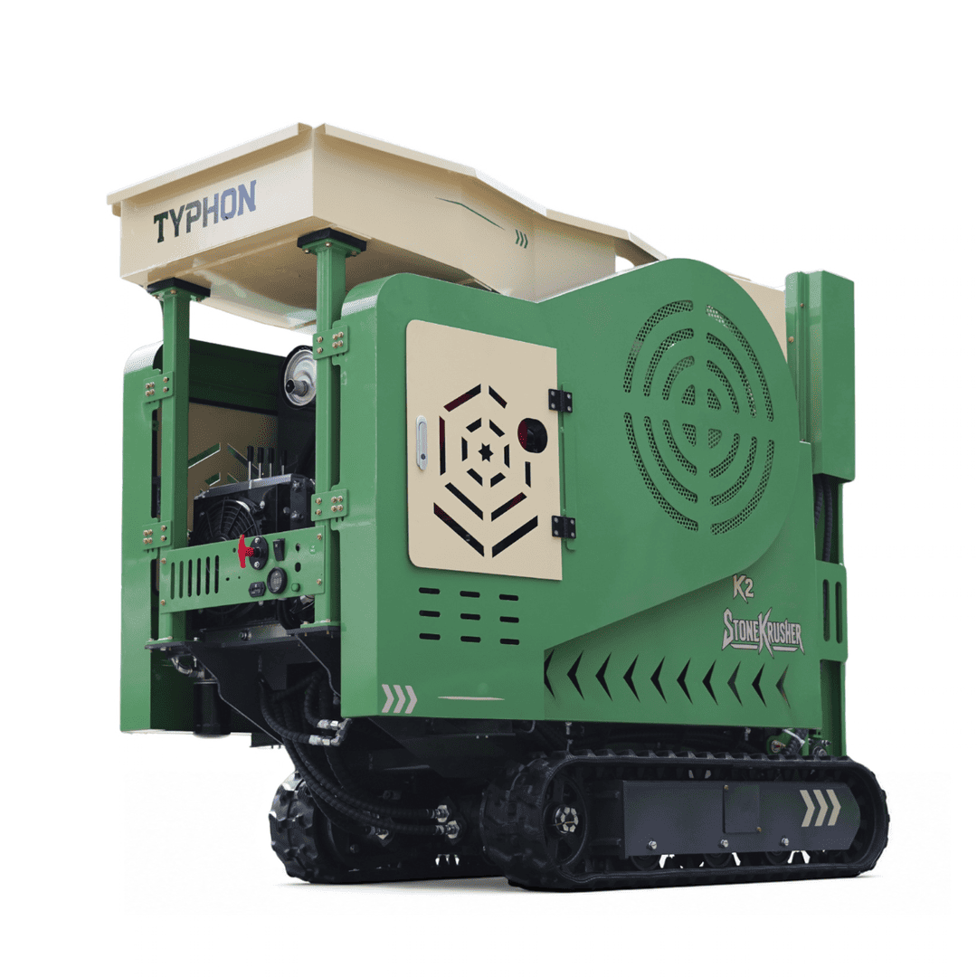 Top Compact & Mini Excavator Diggers- TYPHON Machinery TYPHON STONEKRUSHER K2 Konstructz Series Tracked Jaw Crusher 22.1 HP Honda GX690 Heavy-Duty Rock & Concrete - Image 12