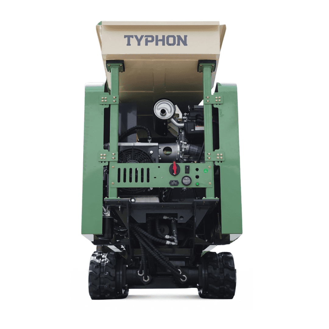 Top Compact & Mini Excavator Diggers- TYPHON Machinery TYPHON STONEKRUSHER K2 Konstructz Series Tracked Jaw Crusher 22.1 HP Honda GX690 Heavy-Duty Rock & Concrete - Image 15