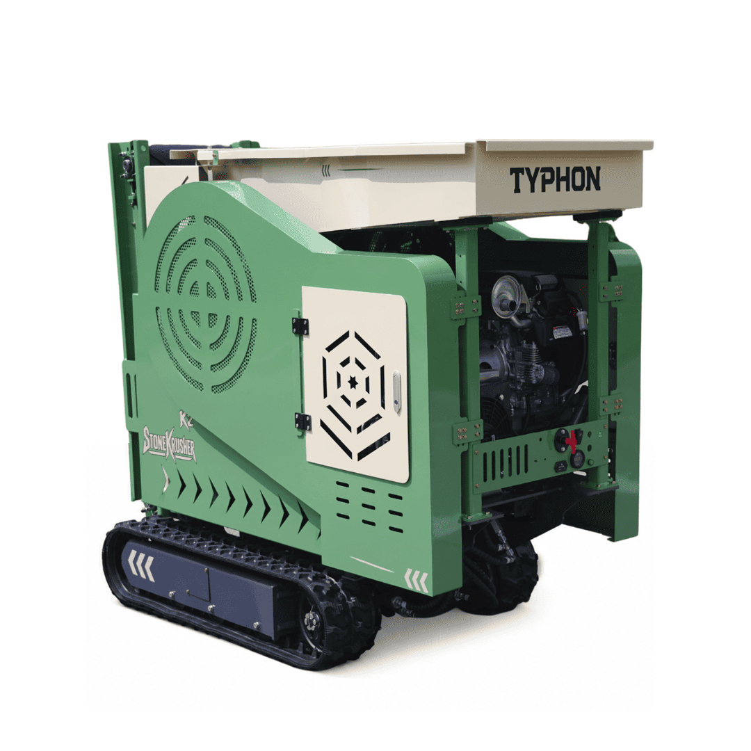 Top Compact & Mini Excavator Diggers- TYPHON Machinery TYPHON STONEKRUSHER K2 Konstructz Series Tracked Jaw Crusher 22.1 HP Honda GX690 Heavy-Duty Rock & Concrete - Image 16