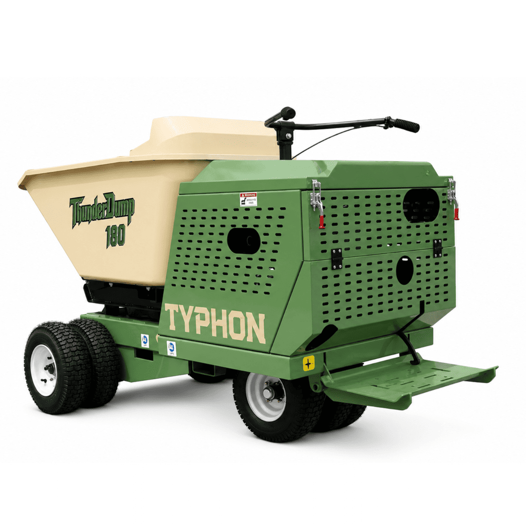 Top Compact & Mini Excavator Diggers- TYPHON Machinery TYPHON THUNDERDUMP 180 Wheeled Dumper Konstructz Series Honda GX390 11 HP 2,866 lb Capacity - Image 13