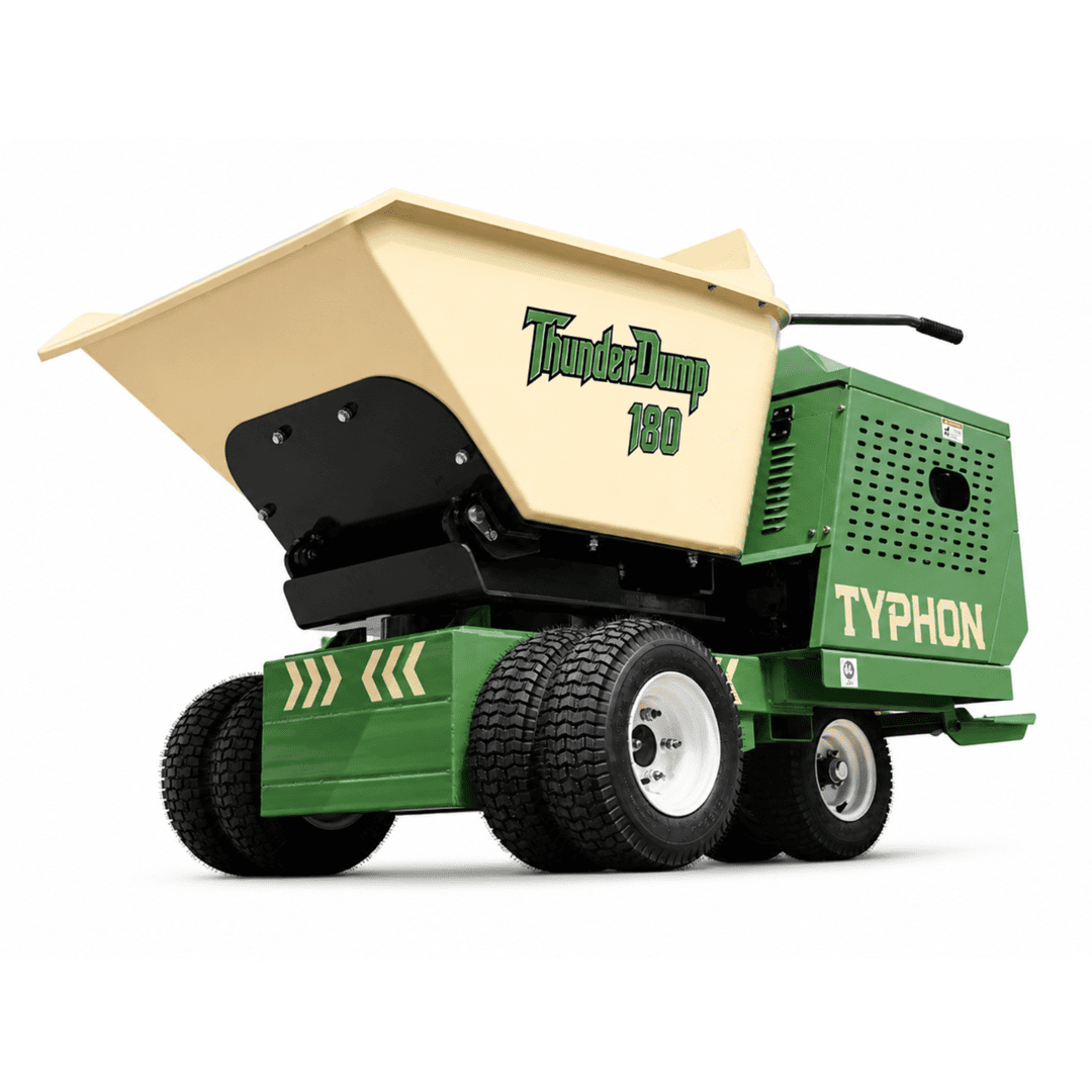 Top Compact & Mini Excavator Diggers- TYPHON Machinery TYPHON THUNDERDUMP 180 Wheeled Dumper Konstructz Series Honda GX390 11 HP 2,866 lb Capacity - Image 14