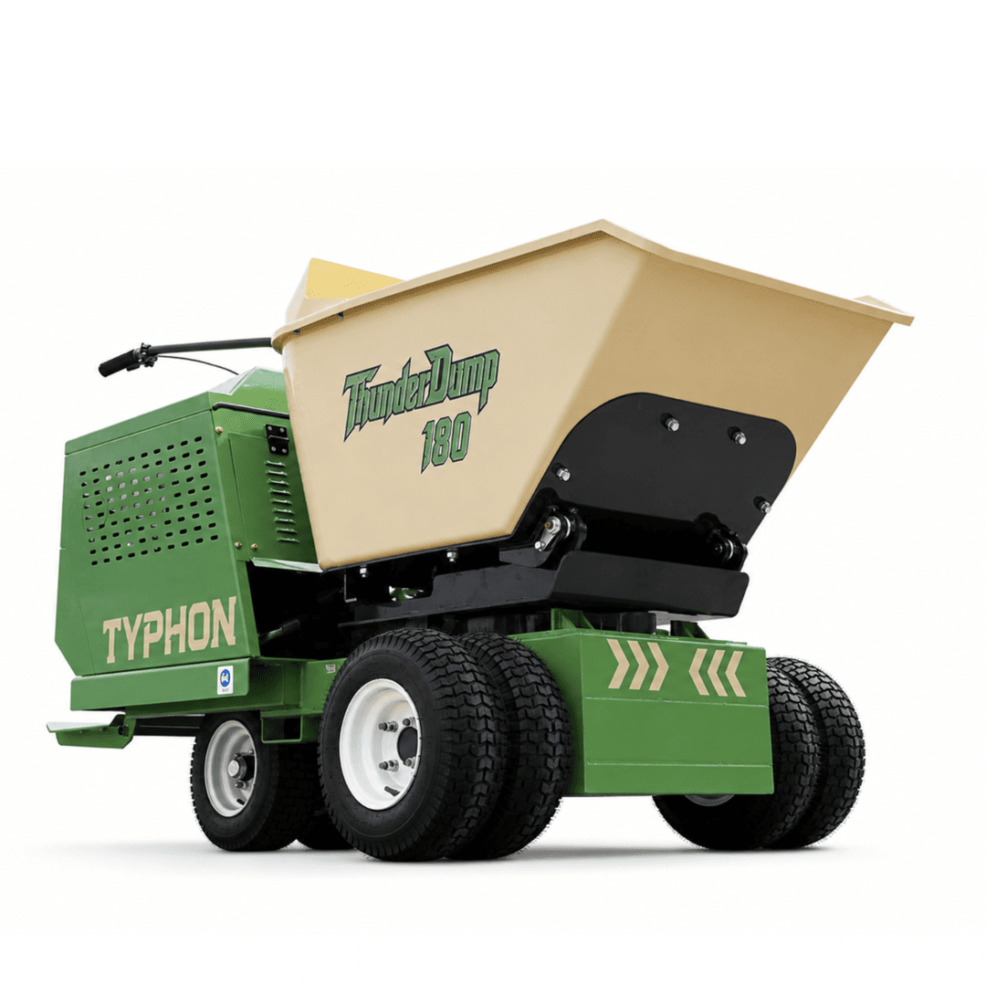 Top Compact & Mini Excavator Diggers- TYPHON Machinery TYPHON THUNDERDUMP 180 Wheeled Dumper Konstructz Series Honda GX390 11 HP 2,866 lb Capacity - Image 16