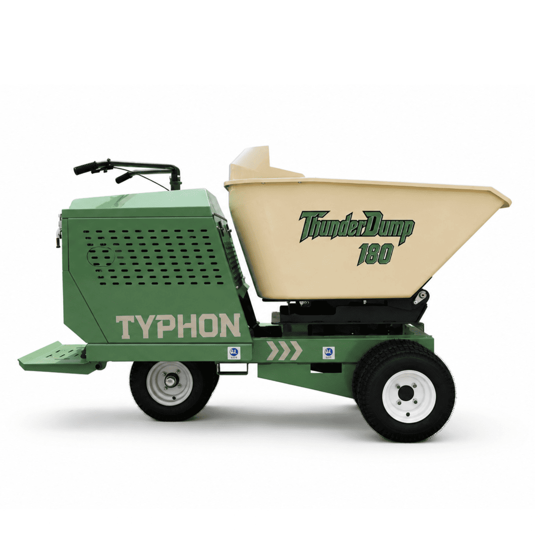 Top Compact & Mini Excavator Diggers- TYPHON Machinery TYPHON THUNDERDUMP 180 Wheeled Dumper Konstructz Series Honda GX390 11 HP 2,866 lb Capacity - Image 17