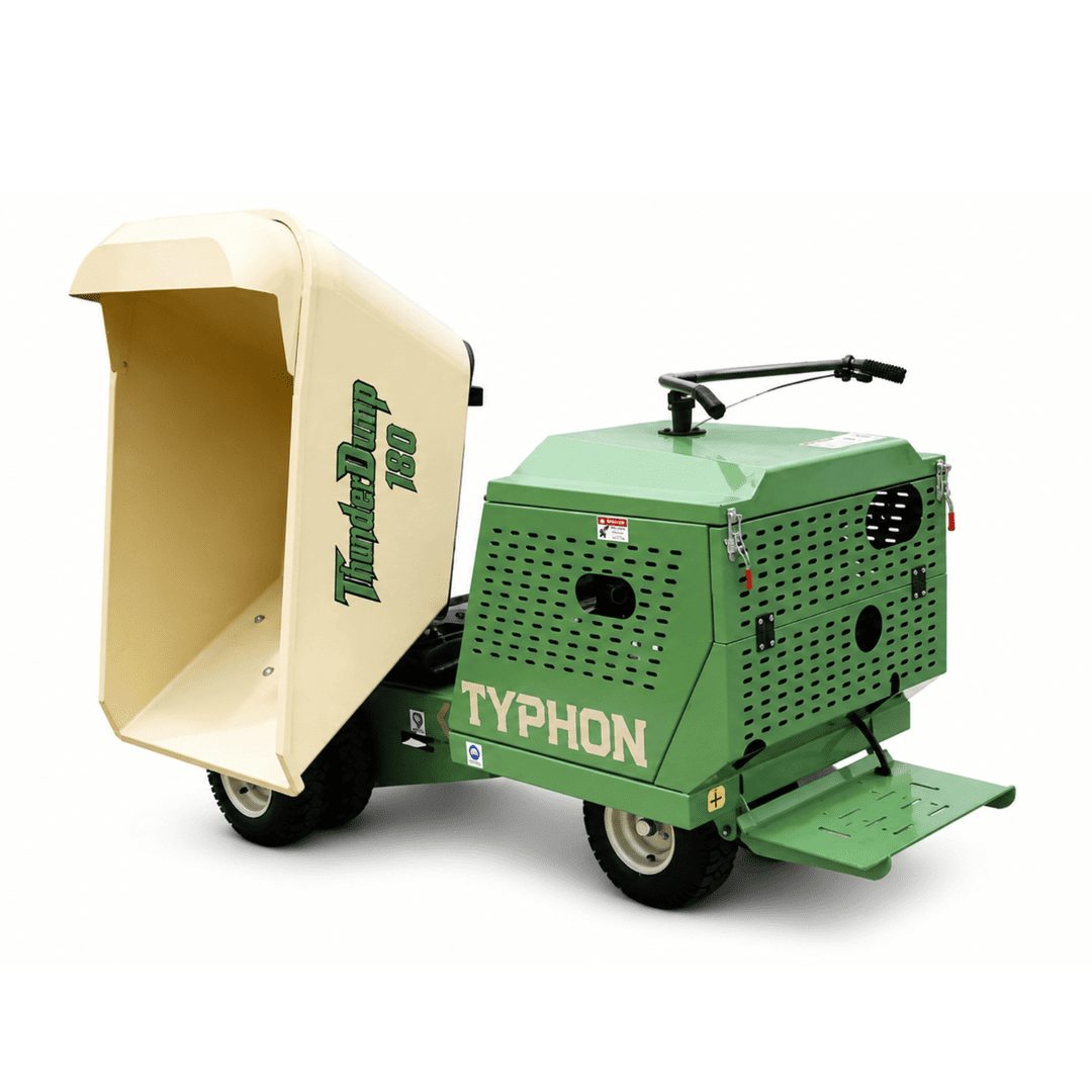 Top Compact & Mini Excavator Diggers- TYPHON Machinery TYPHON THUNDERDUMP 180 Wheeled Dumper Konstructz Series Honda GX390 11 HP 2,866 lb Capacity - Image 19