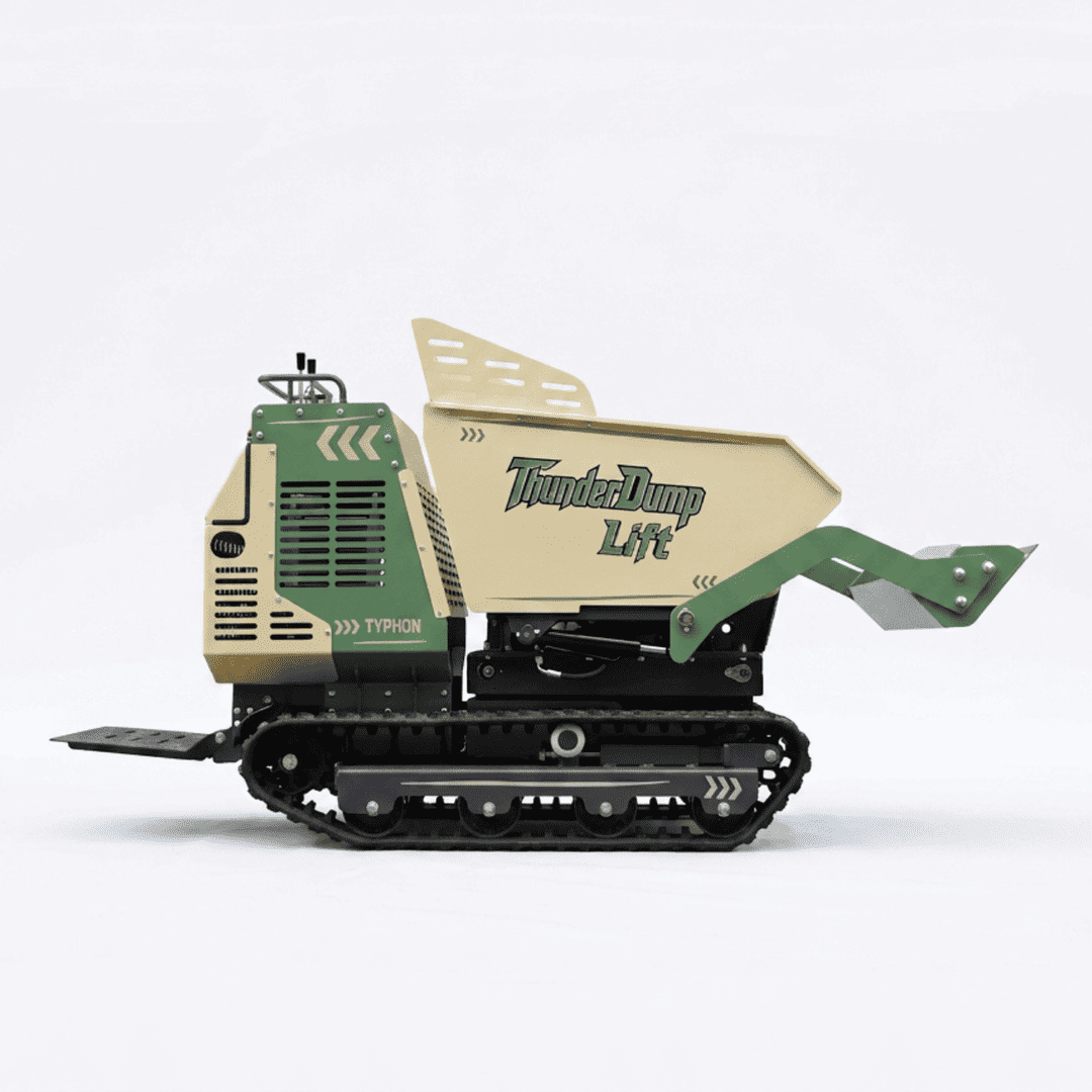 Top Compact & Mini Excavator Diggers- TYPHON Machinery TYPHON ThunderDump Lift KONSTRUCTZ Series Tracked Dumper, 2,205 lb Load Capacity Honda GX390 11HP Gas Engine, - Image 16