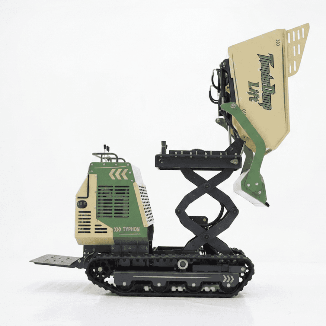 Top Compact & Mini Excavator Diggers- TYPHON Machinery TYPHON ThunderDump Lift KONSTRUCTZ Series Tracked Dumper, 2,205 lb Load Capacity Honda GX390 11HP Gas Engine, - Image 17