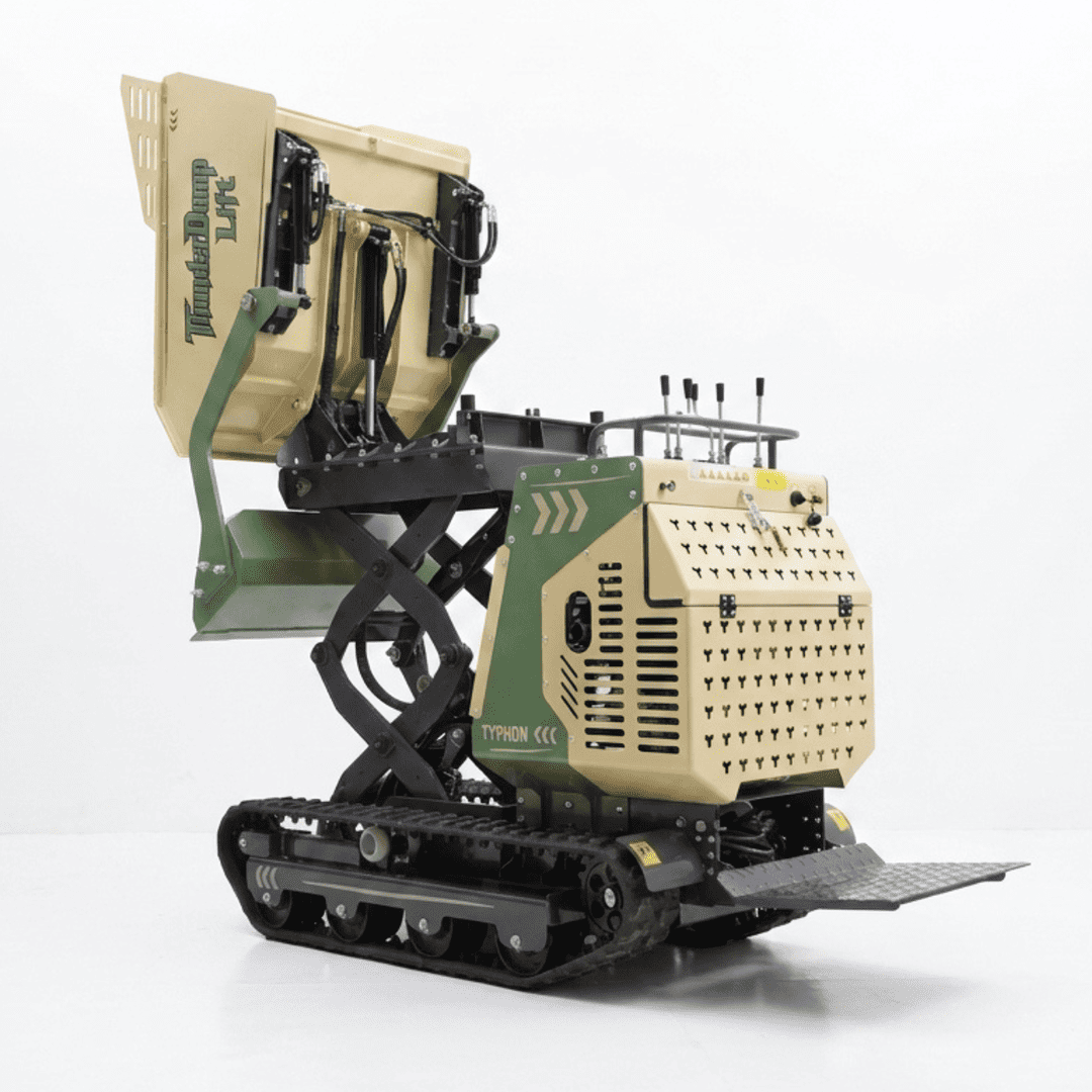 Top Compact & Mini Excavator Diggers- TYPHON Machinery TYPHON ThunderDump Lift KONSTRUCTZ Series Tracked Dumper, 2,205 lb Load Capacity Honda GX390 11HP Gas Engine, - Image 19