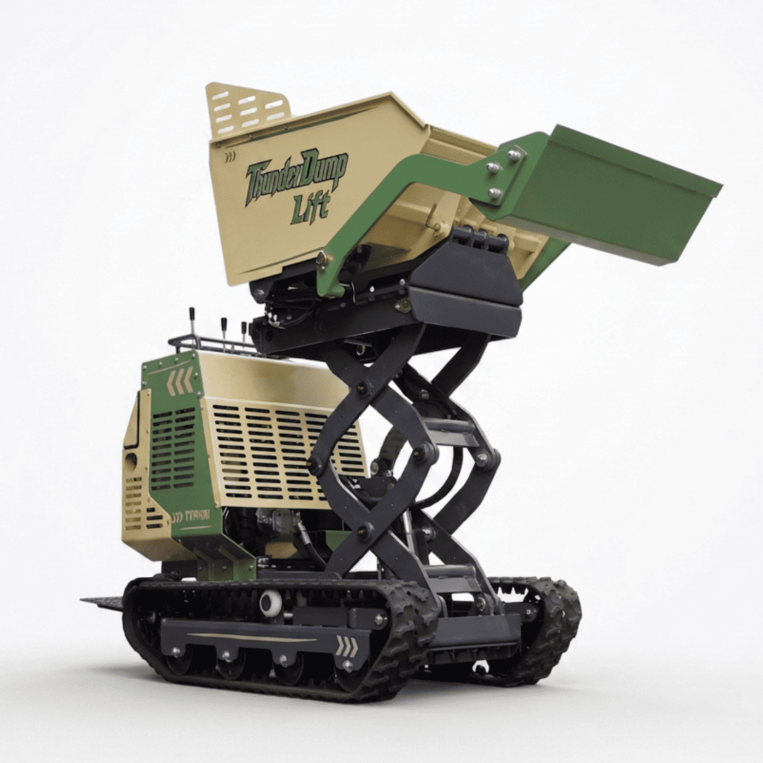 Top Compact & Mini Excavator Diggers- TYPHON Machinery TYPHON ThunderDump Lift KONSTRUCTZ Series Tracked Dumper, 2,205 lb Load Capacity Honda GX390 11HP Gas Engine, - Image 21