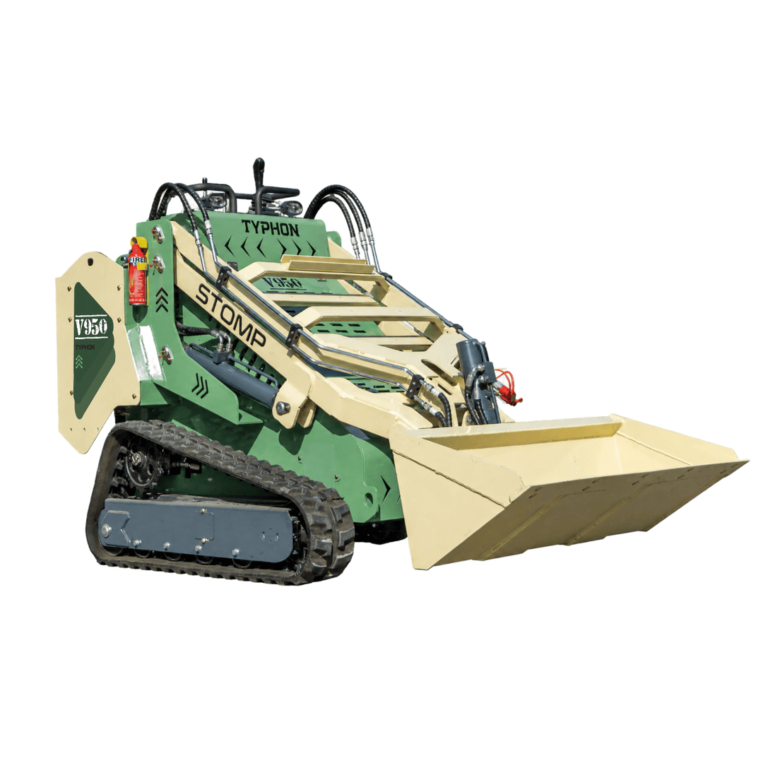 Top Compact & Mini Excavator Diggers- TYPHON Machinery Typhon Stomp V950 Mini Skid Steer Track Loader - Konstructz Series 1.5 Ton 25HP Kubota D1105 Engine - Image 22