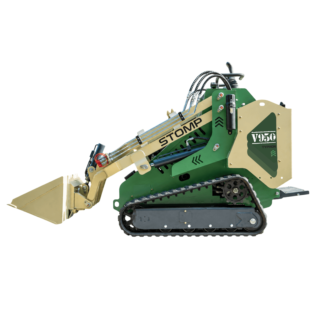 Top Compact & Mini Excavator Diggers- TYPHON Machinery Typhon Stomp V950 Mini Skid Steer Track Loader - Konstructz Series 1.5 Ton 25HP Kubota D1105 Engine - Image 20
