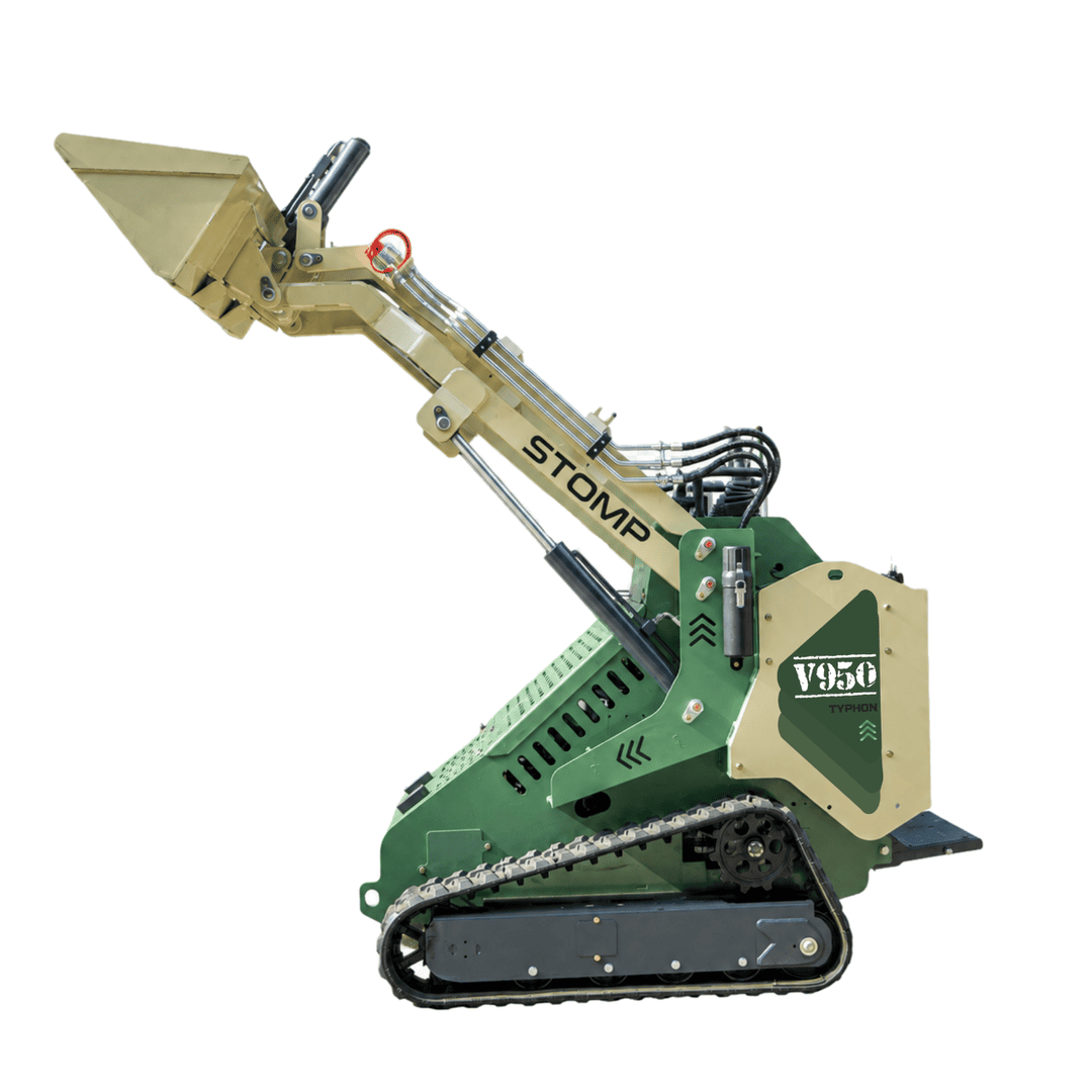 Top Compact & Mini Excavator Diggers- TYPHON Machinery Typhon Stomp V950 Mini Skid Steer Track Loader - Konstructz Series 1.5 Ton 25HP Kubota D1105 Engine - Image 18