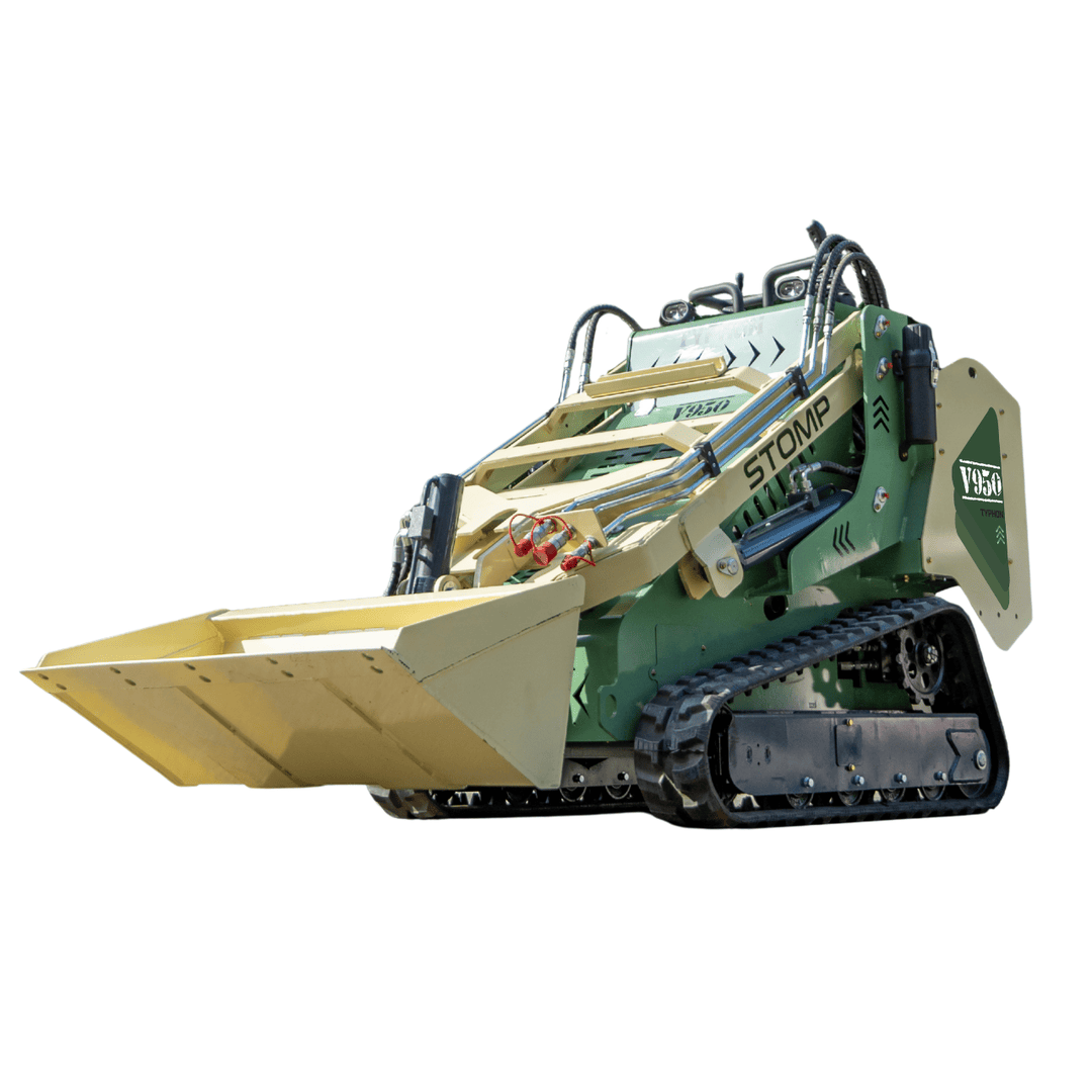 Top Compact & Mini Excavator Diggers- TYPHON Machinery Typhon Stomp V950 Mini Skid Steer Track Loader - Konstructz Series 1.5 Ton 25HP Kubota D1105 Engine - Image 17