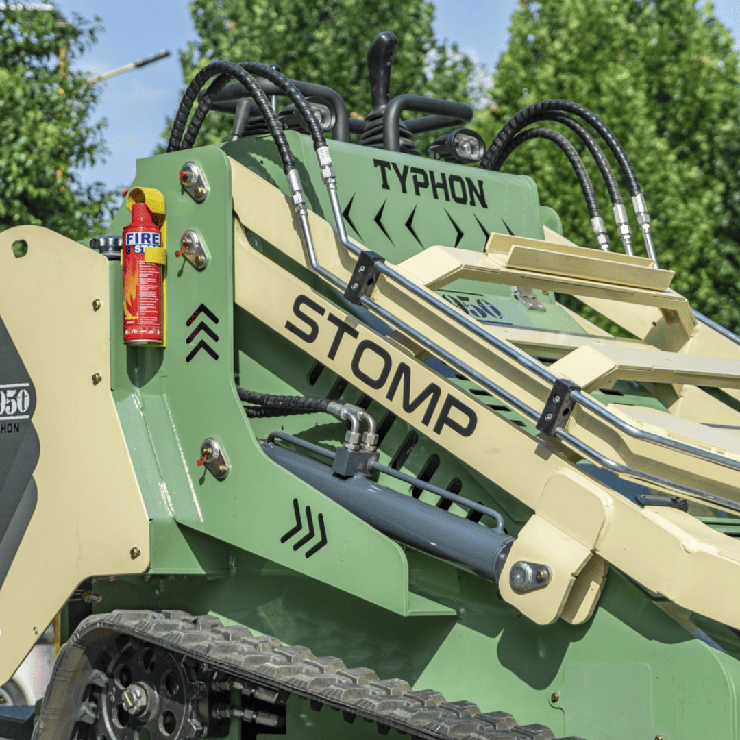 Top Compact & Mini Excavator Diggers- TYPHON Machinery Typhon Stomp V950 Mini Skid Steer Track Loader - Konstructz Series 1.5 Ton 25HP Kubota D1105 Engine - Image 9
