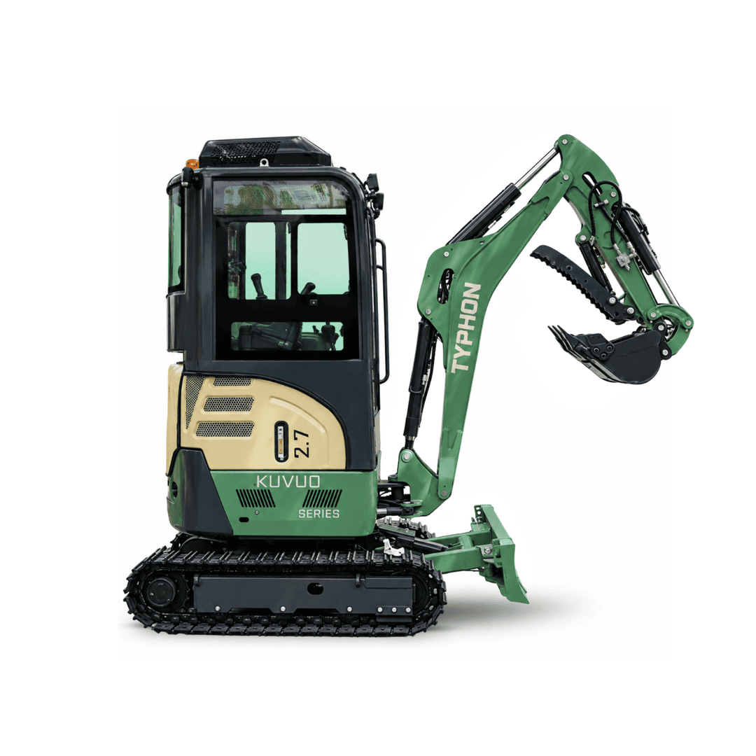 Top Compact & Mini Excavator Diggers- TYPHON Machinery TYPHON KUVUO 2.7 Mini Excavator