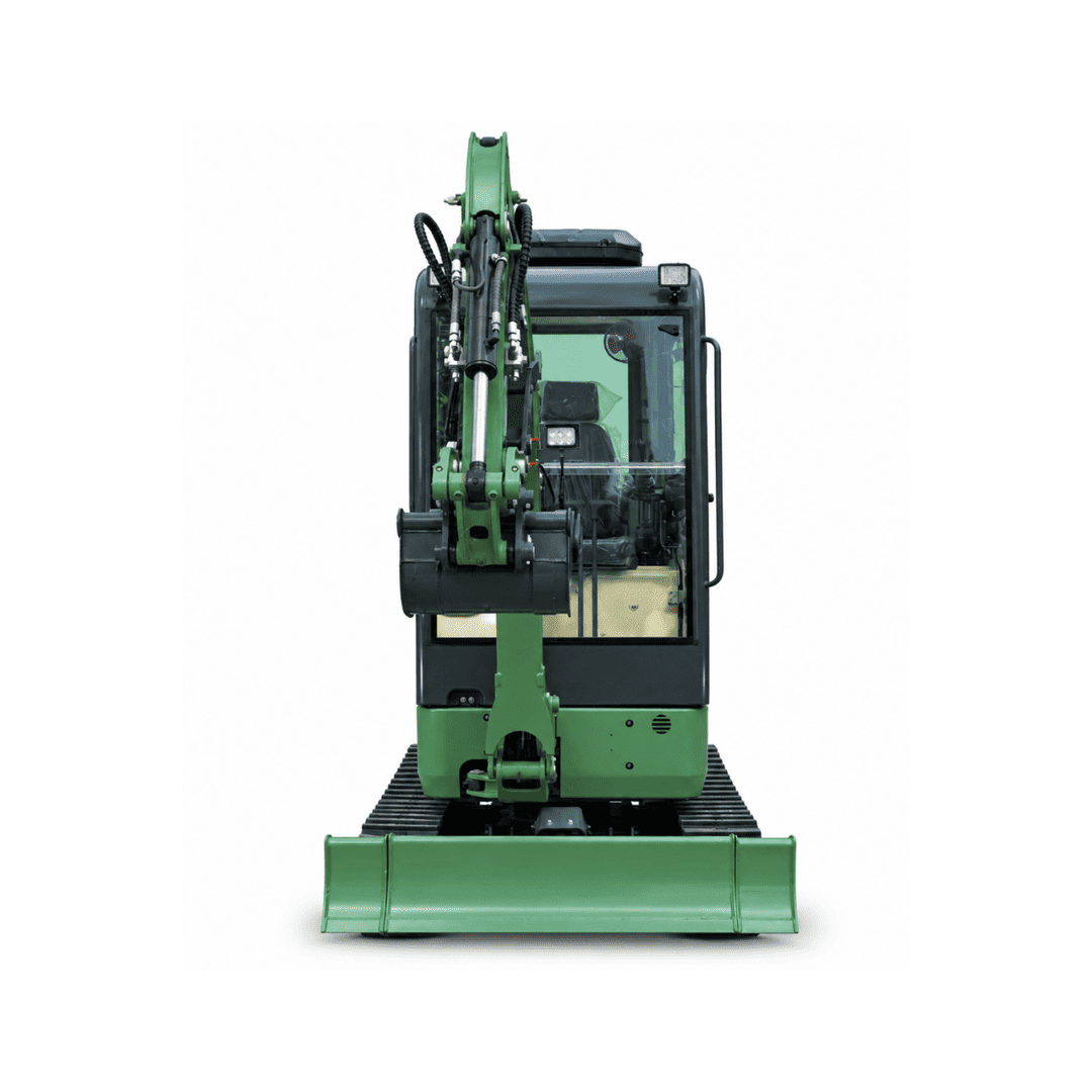Top Compact & Mini Excavator Diggers- TYPHON Machinery TYPHON KUVUO 2.7 Mini Excavator Konstructz Series, 2.7 Ton with Kubota D1105 Engine, Enclosed Cab with A/C & Heater, Retractable Metal Tracks, Full Pilot Controls & 2-Speed Travel - Image 9