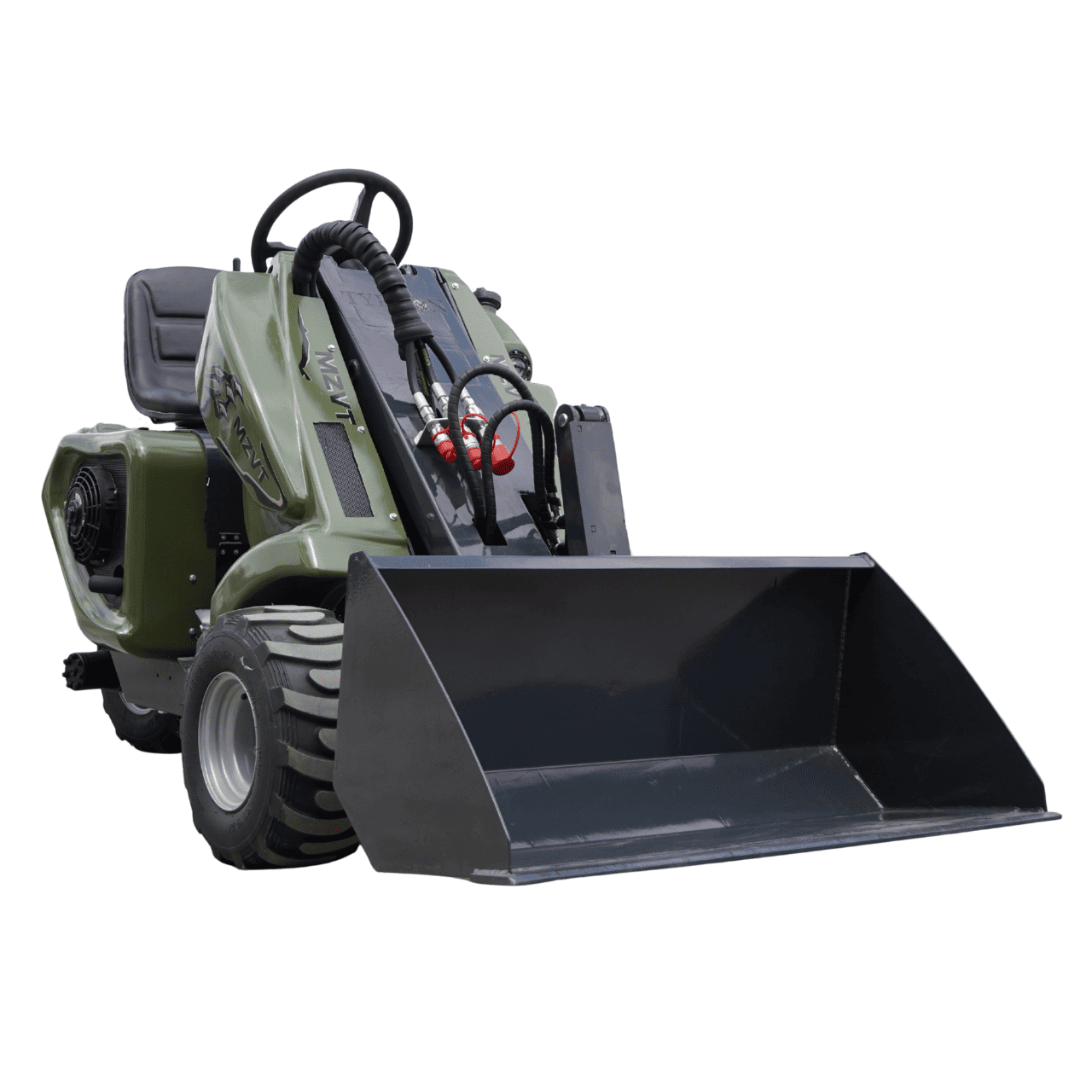 Top Compact & Mini Excavator Diggers- TYPHON Machinery New TYPHON MZVT Compact Tri-Wheel Loader with 22.1 HP EPA-Certified Honda GX690 V-Twin Gas Engine, 360° Steering & 772 lb Load Capacity - Image 12