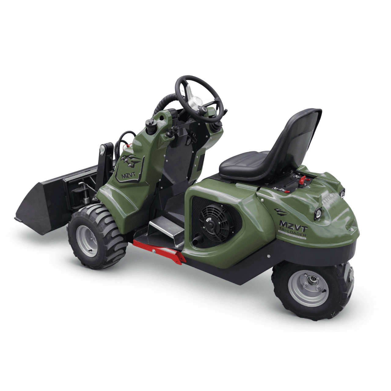 Top Compact & Mini Excavator Diggers- TYPHON Machinery New TYPHON MZVT Compact Tri-Wheel Loader with 22.1 HP EPA-Certified Honda GX690 V-Twin Gas Engine, 360° Steering & 772 lb Load Capacity - Image 15