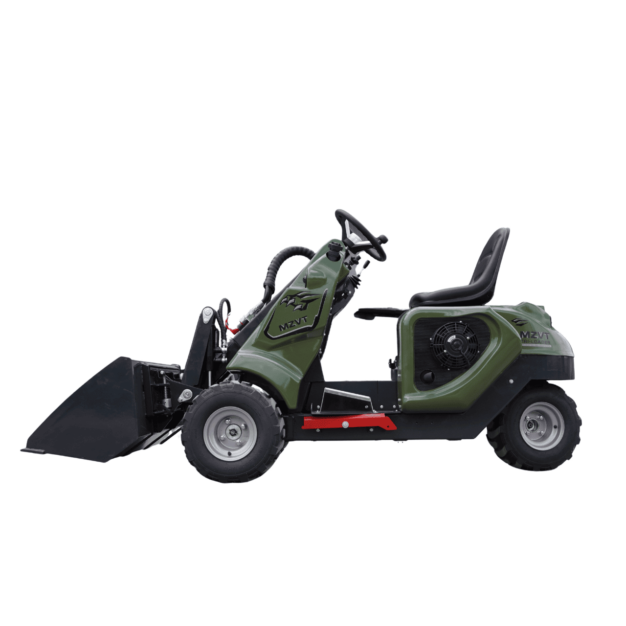 Top Compact & Mini Excavator Diggers- TYPHON Machinery New TYPHON MZVT Compact Tri-Wheel Loader with 22.1 HP EPA-Certified Honda GX690 V-Twin Gas Engine, 360° Steering & 772 lb Load Capacity - Image 16