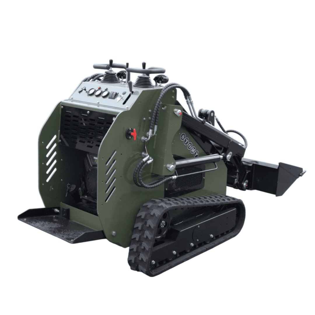 Top Compact & Mini Excavator Diggers- TYPHON Machinery TYPHON STOMP 501 PRO 1962 lb Skid Steer Loader with B&S 23 HP V-Twin Gas Engine, 3 Pump 3 Valve Hydraulics & Triangle Rubber Tracks - Image 12