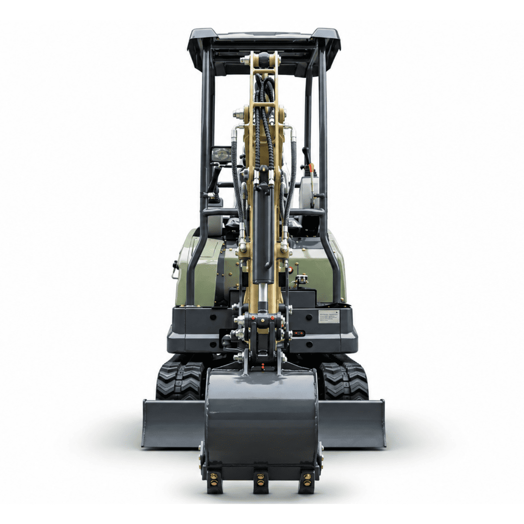 Top Compact & Mini Excavator Diggers- TYPHON Machinery TYPHON TERROR XVII PRO 3800 lb Mini Excavator, EPA Certified Kubota D902 Diesel Power with Integrated Hydraulic Oil Cooler & Swing Boom - Image 7