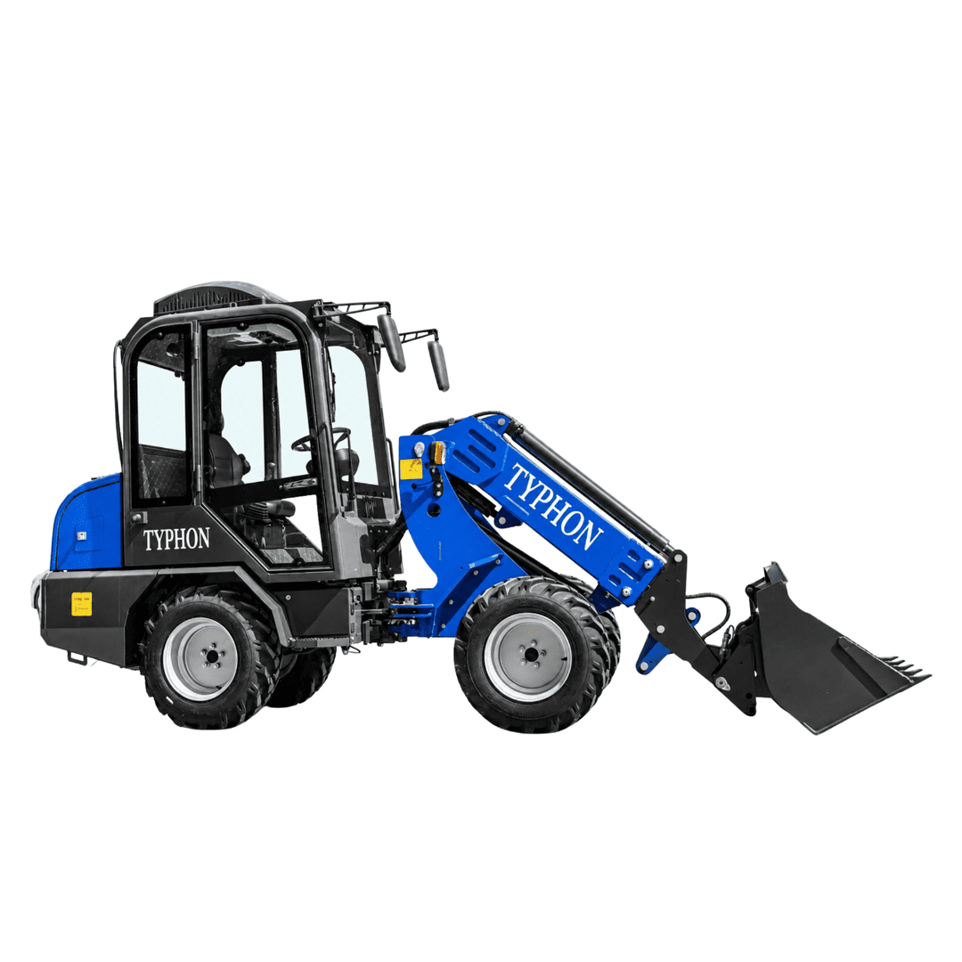 Top Compact & Mini Excavator Diggers- TYPHON Machinery TYPHON Telescopic SKOOP Wheel Loader Cabin Version Kubota D1105 Diesel Engine 1 Ton Max Load Capacity AC & Heater Cabin - Image 11