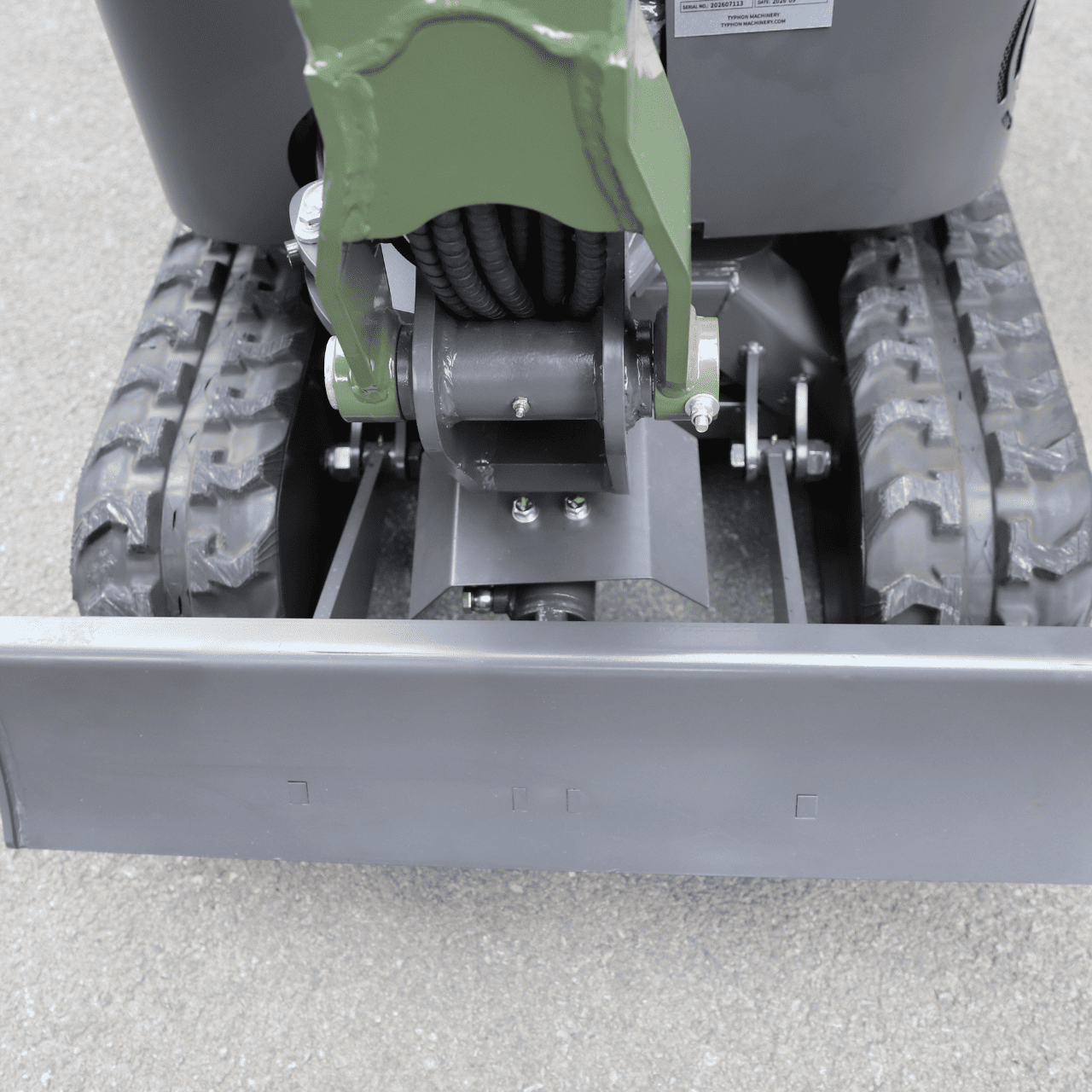 Top Compact & Mini Excavator Diggers- TYPHON Machinery TYPHON TERROR XI 1.1 Ton Mini Excavator, Briggs & Stratton USA Engine with Hydraulic Oil Cooler, Swing Boom & Double-Sided Throttle Valve - Image 18
