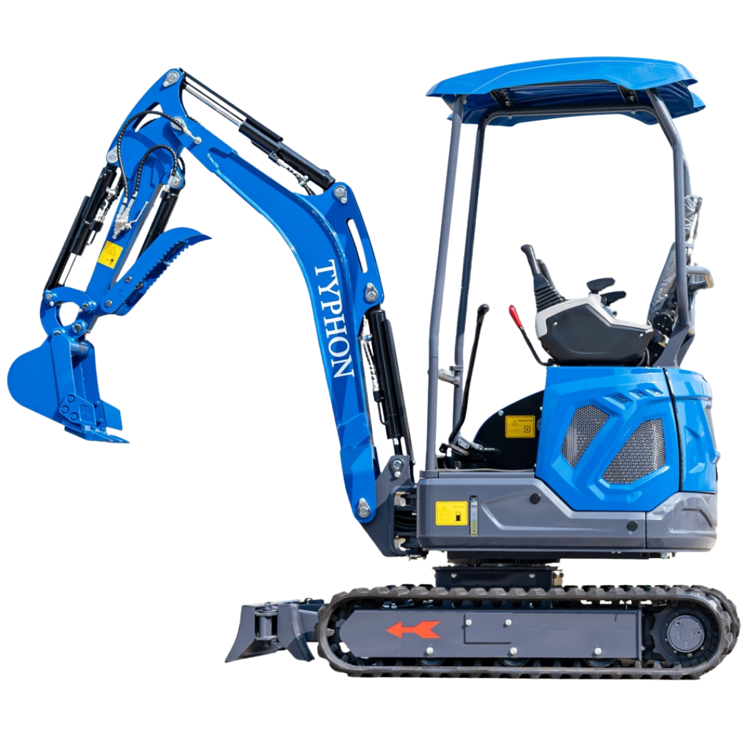 Typhon Mini Excavator Blue Series – Compact Power for Efficient